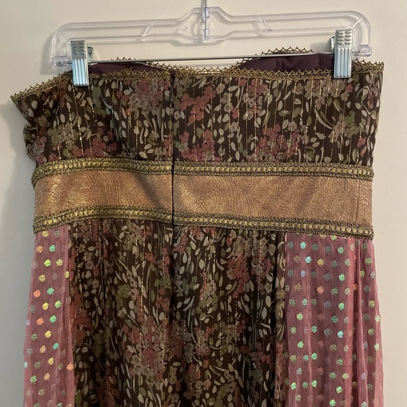 Nanette Lepore Silk Ethereal Whimsical Fairycore Boho Chic Midi Dress Size 10 - Picture 13 of 16